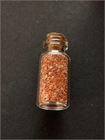 Glass Jar of Copper Flakes