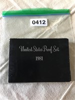 US Proof Sets.  Sealed. 1980.  Coin holder cracked