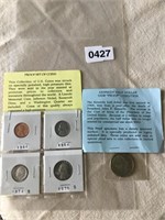 Lot of 6 proof Coins