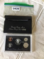 1992 US Mint SILVER proof set of coins
