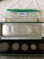 Unique & Vintage set of 5 coins.  SEE PICS
