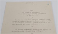 Document Establishing the Babelsberg Film Academy