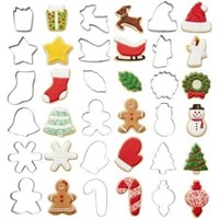 Wilton Holiday Shapes Metal Cookie Cutter Set