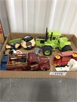 TOY ASSORTMENT--TRACTOR, CARS, TRUCK
