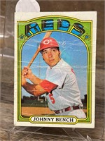 1972 Topps Baseball Johnny Bench MLB CARD