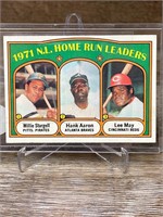 1972 Topps Baseball Hank Aaron Stargell May CARD