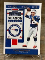 2019 Season Ticket Tom Brady Football CARD