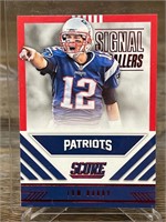 2016 Signal Callers Tom Brady Football NFL Card