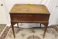 Antique 19th Century School Teachers Rustic Desk