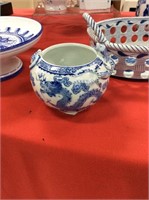 Small blue and white decorative bowl