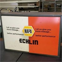 Napa advertising tool box hangs on wall approx 32