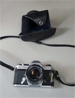Asahi Pentax spotmatic camera with cover