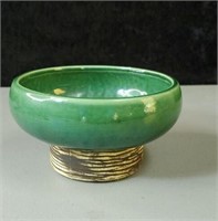Green McCoy planter approx 5.5 inches diameter