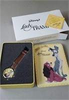 Disney Lady and the Tramp watch in tin