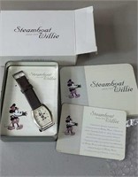 Steamboat Willie watch in tin