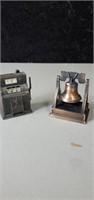 Liberty Bell and golden eagle pencil sharpeners