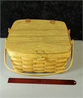 Longaberger basket with stand inside