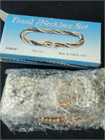 Fossil necklace set