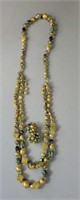 Approx 30 inch necklace and earrings set