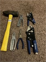 Kobalt vice grips. Hammer and all