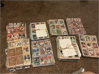 8 large stacks football cards