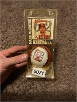 Mark McGwire Facsimile signature baseball