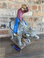 Heavy Bull Rider Figurine 1977