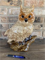Large Vintage Ceramic Owl Figurine