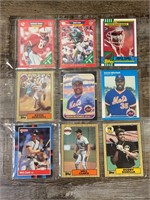 Vintage Baseball Football Sleeve of trading cards