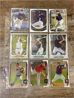 Sleeve of Bowman Baseball MLB CARDS