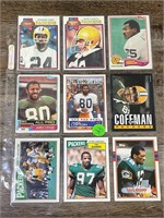 OLD Green Bay Packers Football CARDS NFL Sleeve