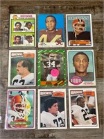 Vintage Browns OLD Football CARDS NFL Sleeve