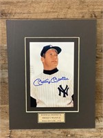 Legend G.O.A.T Mickey Mantle Signed Auto Photo MLB