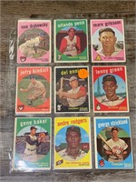 1959 Topps Baseball Vintage Sleeve MLB Cards