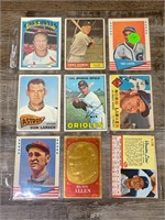 50s 60 70s MLB Baseball OLD Vintage Sleeve W Stars