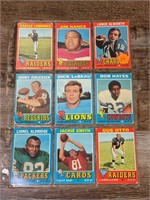 1971 Topps Football Card Sleeve NFL W Stars