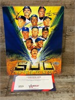 500 Club HOF MLB Signed Photo 11 Sigs Autos w COA