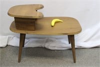 Vintage Wooden Telephone Table