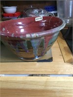 Ceramic Bowl - chipped or use for planter.