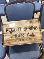 Vintage piquot spring  ginger ale bottle crate