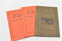 (3) Twin Falls Canal Company Bulletin Booklets