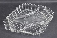"Heisey" Crystolite Glass Divided Relish Dish/Tray