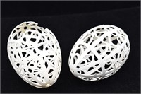 Decorative Carved Geese Eggs