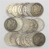 (19) 1879-1902 Morgan Silver Dollars
