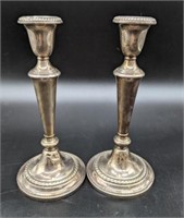 Pair of Sterling Silver Gorham Candlesticks