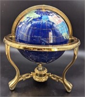 Semi Precious Gemstone World Globe