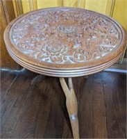 Hand Carved Game Table