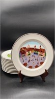 (12) Villeroy and Boch Dinner Plates