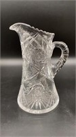 Antique American Brilliant Crystal Water Pitcher