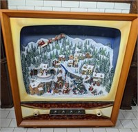 Animated Winter TV Scene